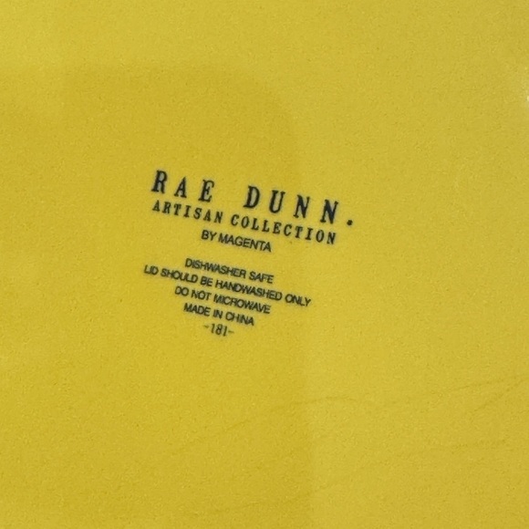 Rae Dunn MAMA CHICK'S KITCHEN Yellow Canister Jar 2022! RARE! - Picture 6 of 6